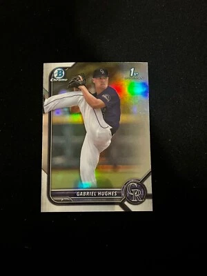2022 Bowman Chrome Gabriel Hughes ROCKIES #BDC-151 1st Refractor - Image 1 of 2