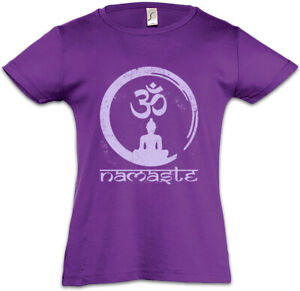 NAMASTE Kinder Mädchen T-Shirt OM Japan Buddhism Religion Japanese Buddhismus