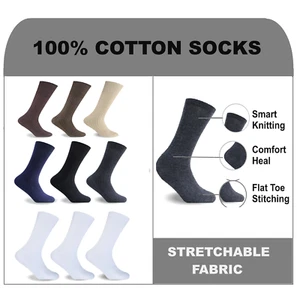 Calcetines de traje Big Foot 100 % ALGODÓN no elásticos para hombre talla UK 6-11 - Imagen 1 de 1