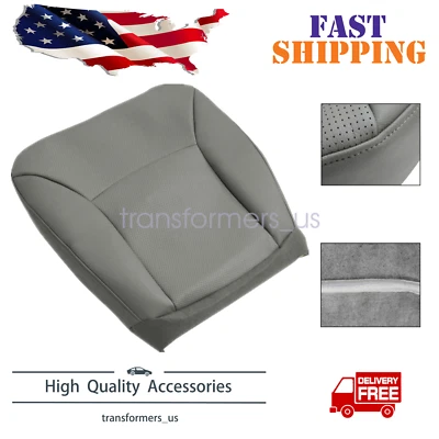 Driver Bottom Perforated Seat Cover Gray For 2002-2008 Ford E150 E250 E350 Van - Image 1 of 4