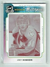 14-15 UD Upper Deck The Cup  Joey Hishon  1/1  Printing Plate  Rookie 