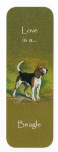 BEAGLE BEAUTIFUL DOG BOOKMARK SAME IMAGE BOTH SIDES GREAT GIFT - Imagen 1 de 1