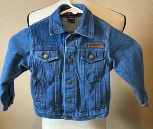 Oleg Cassini Child's Denim Jacket, Pockets, Size 5 - Picture 1 of 4