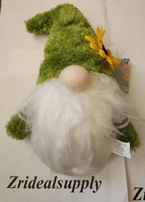 Muñeca Garden Gnomo 13 pulgadas Sombrero Verde Barba Blanca Nueva Con Etiqueta PARA VACACIONES  Foto 1 de 2