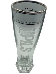 Goose Island Beer Co (Chicago) Four Star Pilsner Glass (2015), Out of Production - Picture 1 of 5