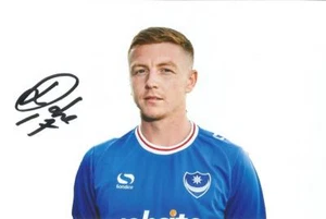 PORTSMOUTH: DION DONOHUE SIGNED 6x4 2017/2018 PORTRAIT PHOTO+COA - Picture 1 of 1