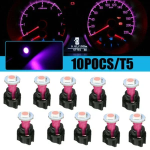 10pcs 74 T5 1SMD LED Car Instrument Panel Light Dash Lamp Accessories Purple - Picture 1 of 13