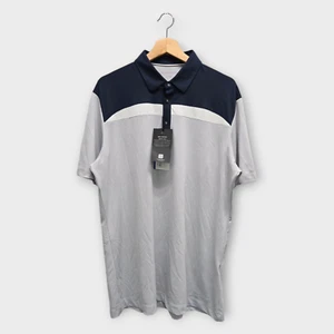 Galvin Green Golf Men's Polo Shirt Mapping w/Logo (Navy/Gray) - X-Large (XL) - Picture 1 of 3