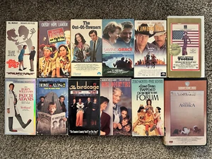 VHS Movie LOT (12) Comedy Movies - What About Bob, Mrs. Doubtfire, Tootsie - Picture 1 of 2