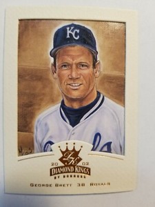 2002 Donruss Diamond Kings Gold George Brett Kansas City Royals   #140    C174