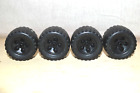 Meccano Erector Set Tires Off Road Black Vintage 1990 1.5" Diameter Set Of 4