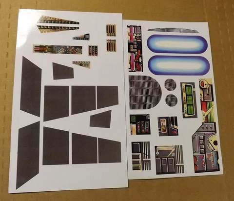 Fits Star Wars Vintage Imperial Shuttle Custom repro Vinyl Stickers Cover