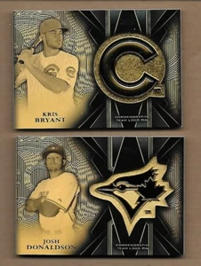 Lot of 2 2016 Topps 2 Commemorative Team Logo Pins Kris Bryant Josh Donaldson - Picture 1 of 2