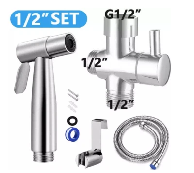 Luxury Handheld Bidet Toilet Jet Spray Muslim Hygienic Shattaf Douche Shower Kit