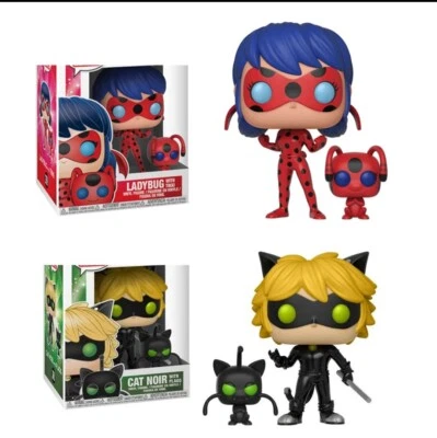 Funko Pop Action Figure Lady Bug/ Cat Noir - Immagine 1 di 3
