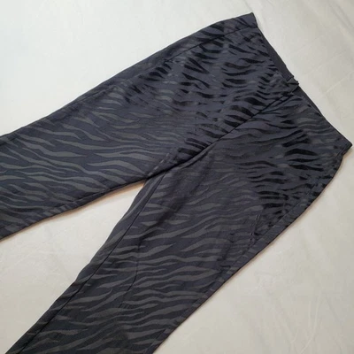 Rag & Bone Women's Size 8 Simone Zebra Print Pant Slim Ankle High Rise Black - Image 1 of 4