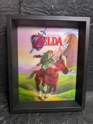 Nintendo Zelda 3D Holographic Picture NES SNES N64 GameCube Wii Switch DS 3DS U Foto 1 de 3