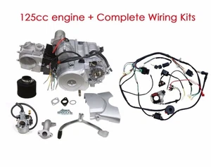 125cc Semi Auto Engine Motor Kit 4 Speed Reverse Electric Start Quad Kazuma 110c - Picture 1 of 12