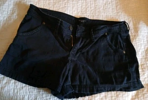 Celebrity Pink Womens Short Shorts Black Denim Size 5/27 Cuffed Hem Stretchy - Picture 1 of 4