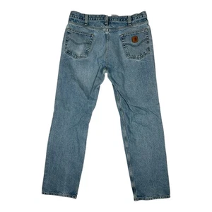 Vintage Carhartt Men's Size 36x34 Relaxed Fit Blue Medium Wash Denim Jeans READ - Picture 1 of 9
