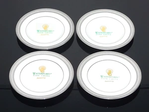 "PLATOS DE PAN Y MANTEQUILLA INGLESES WATERFORD CARINA PLATINUM 6"" - NUEVOS - JUEGO DE 4" - Imagen 1 de 3