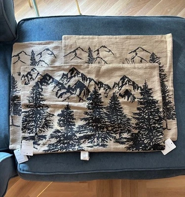 Set of 3 Pottery Barn Rustic Forest Pillow Covers NWT - Image 1 of 4