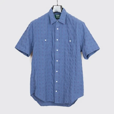 Gitman Bros. Vintage Shirt Size 15.5 Blue Dobby Short Sleeve 2-Pocket - Image 1 of 3