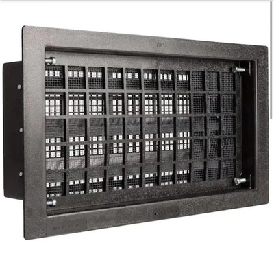 Base automática Master Flow ventilación polietileno negro 57 pulgadas cuadradas red FVRABL Foto 1 de 4