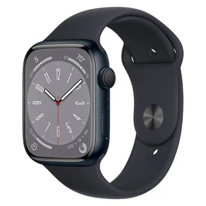 Apple Watch Series 8 45mm GPS czarny/czarny aluminium dość dobry stan - Zdjęcie 1 z 3