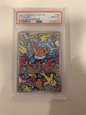 Pokémon Tatsugiri 186/167 PSA 10 Twilight Masquerade Foto 1 de 2