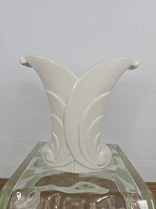 Vintage Abingdon Art Deco Vase USA Pottery #512 Ceramic Flower White - Picture 1 of 13
