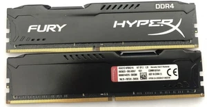 Kingston HYPERX 16GB kit 2x8GB DDR4 2133MHZ GAMING RAM DIMM HX421C14FBK2/16 288p - Picture 1 of 2