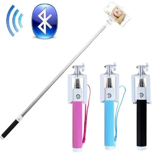 Bluetooth Extendable Handheld Selfie Self Portrait Stick Monopod For Smartphone - Picture 1 of 11
