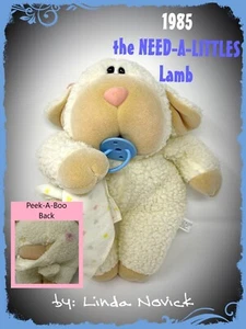 Vintage Streichholzschachtel Spielzeug 1985 das Need-A-Littles Lamm von: Linda Novick Sheep 🙂 - Bild 1 von 12