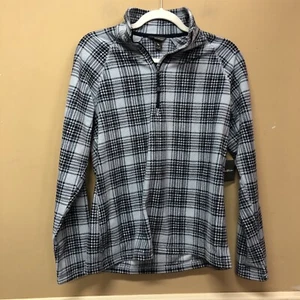 Eddie Bauer Quest 1/4 Zip Fleece Blusmoke Size M NWT - Picture 1 of 6