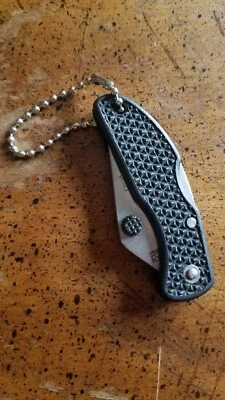 Frost Cutlery 2.5" Closed Keychain Knife Composition Handle Stainless Steel - Image 1 of 4