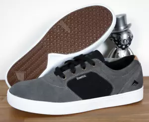 Emerica Skateboard Footwear Skate Shoes shoes Figgy Can grey black Suede 9/42 - Picture 1 of 1