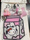 🇺🇸large Handmade Sanrio Hello Kitty Resin Acrylic Charm Bag Decor Keychain Usa