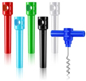 6pcs Travel Pocket Wine Corkscrew Set Mini Bottle Opener for Camping Restaurant - Picture 1 of 7