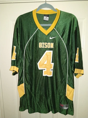 Nike NCAA North Dakota State Bison Green #4 Football Jersey Men's sz Small Cover