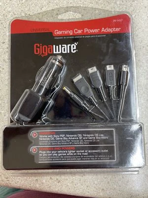 Gigaware Gaming Car Power Adapter Works with Sony PSP DS / DSLite Gameboy  More - Image 1 of 3