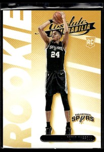 2020-21 Panini Absolute Memorabilia Rookies Yellow Devin Vassell Rookie San