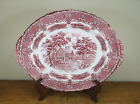 Grindley English Country Inns Meat Plate, Platter, Pink, Red, 37.5cm Long