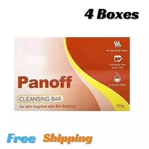 4X Panoff Cleansing Soap Bar 100g For Anti Fungus Skin Hygiene and Acne Freeship - Picture 1 of 4