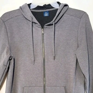 George Full Zip Hoodie Men's Small Stretch Gray 34-36 Pockets NWT - Picture 1 of 8