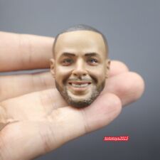 1:6 Stephen Curry Smile Ver. Head Sculpt For 12inch Male Action Figure Body Toy