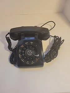 Western Electric Black Rotary Telephone 4 Prong Vintage - Picture 1 of 8