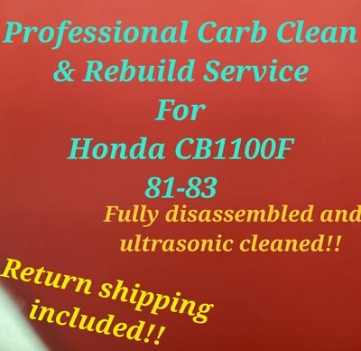 81-83 Honda CB1100F Profesional Carburador Limpieza y Reconstrucción Servicio CB 1100F CB 1100 Foto 1 de 4