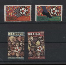 Messico 1970 Mondiali di calcio 2 serie cpl integre MNH T1712
