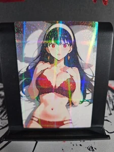 Tarjeta de arte familiar Yor Forger Spy X holográfica brillo anime sexy Waifu CCG - Imagen 1 de 3